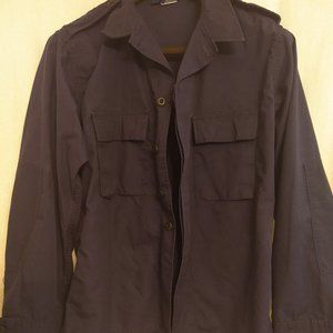 Two Mens Navy Blue Tactical Work Shirt Medium
